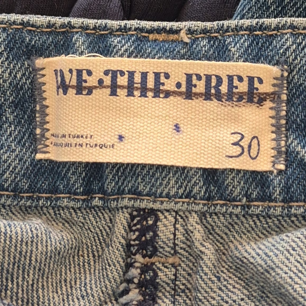 We The Free Moonlit Moto Slim Bootcut Jeans Sz 30 - Picture 8 of 8
